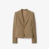 Burberry Wool Single-breasted Blazer In Puddle