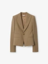 Burberry Wool Single-breasted Blazer In Puddle
