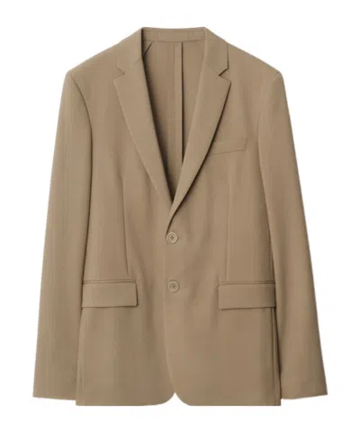 Burberry Wool Tailored Jacket In Puddle