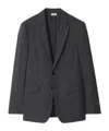 Burberry Wool Tailored Jacket In Rock