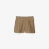 Burberry Wool Tailored Shorts In Puddle