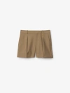 Burberry Wool Tailored Shorts In Puddle