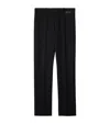 Burberry Classic Fit Triple Stud Wool Mohair Tailored Trousers In Black