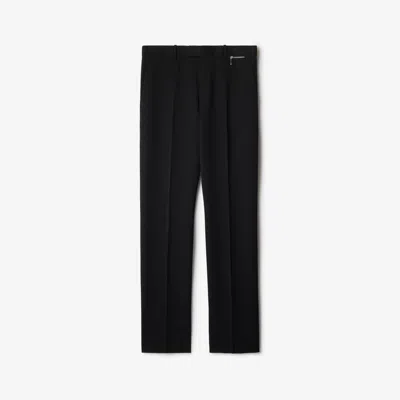 Burberry Straight-leg Tailored Trousers In Grey