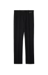 Burberry Classic Fit Triple Stud Wool Mohair Tailored Trousers In Black