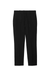Burberry Wool Tailored Trousers In Black