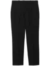 Burberry Wool Tailored Trousers In Black