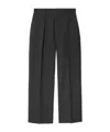 Burberry Wool Tailored Trousers In Gray