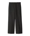 Burberry Wool Tailored Trousers In Brown