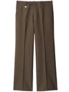 Burberry Wool Tailored Trousers In Braun