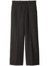 Burberry Wool Tailored Trousers In Brown