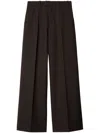 Burberry Wool Tailored Trousers In Brown