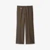 Burberry Wool Tailored Trousers In Dusk