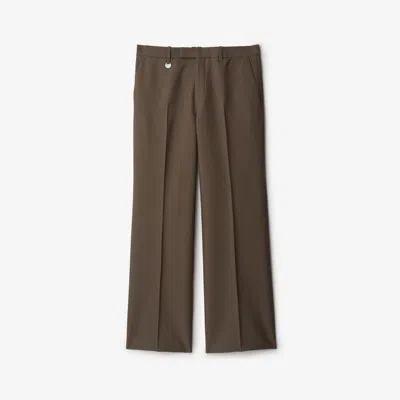 Burberry Wool Tailored Trousers In Dusk