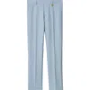 Burberry Wool Tailored Trousers In Gale