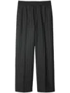 Burberry Wool Tailored Trousers In Grey