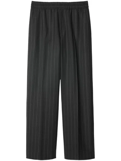Burberry Wool Tailored Trousers In Brown