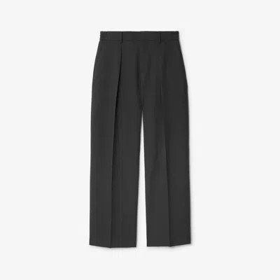 Burberry Straight-leg Tailored Trousers In Grey