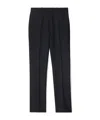 Burberry Suit Pants In Navy Blue Wool. Straight-leg Cut. Zippered Closure And Belt Clip. In Navy