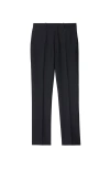 Burberry Classic Fit Triple Stud Wool Mohair Tailored Trousers In Navy