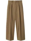 Burberry Wool Tailored Trousers In Neutrals