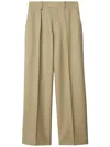 Burberry Wool Tailored Trousers In Neutrals