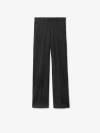 Burberry Wool Tailored Trousers In Onyx