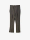 Burberry Wool Tailored Trousers In Reef