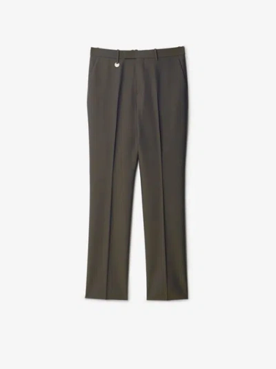 Burberry Wool Tailored Trousers In Reef
