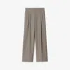 Burberry Wool Tailored Trousers In Wax