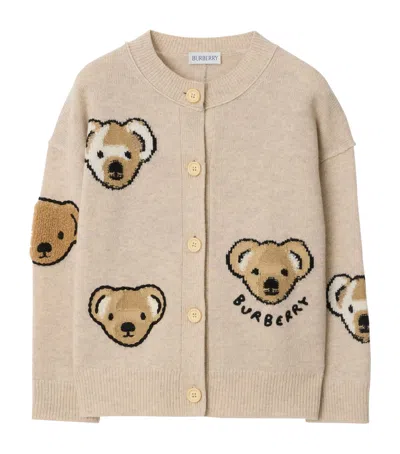 BURBERRY WOOL THOMAS BEAR CARDIGAN