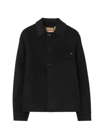 Burberry Wool Thorn Overshirt In Multi