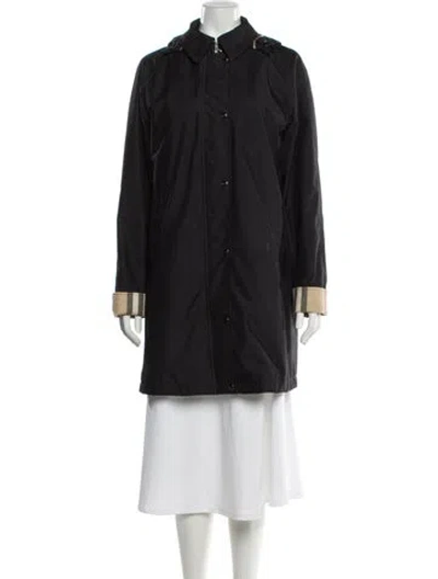 Pre-owned Burberry Wool Trench Coat In Gray