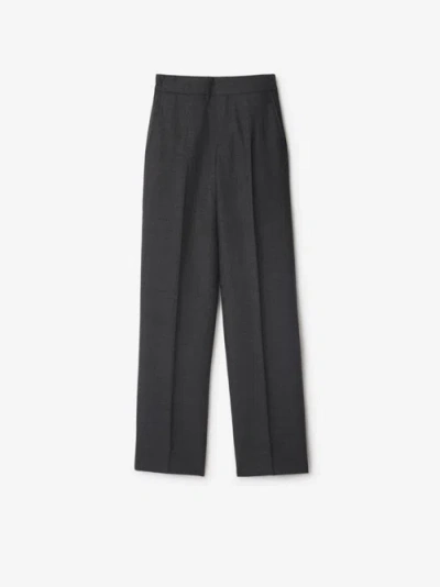 Burberry Long-leg Wool Trousers In Brisk