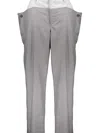 Burberry Wool Trousers In Grey