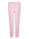 Burberry Wool Cigarette Pants With Pleats In Neutrals