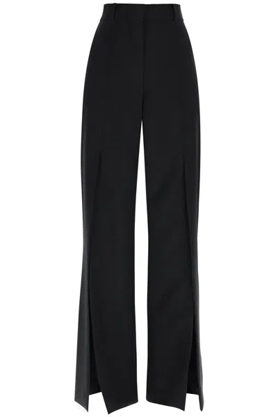 BURBERRY BURBERRY WOOL TROUSERS WITH SLIT