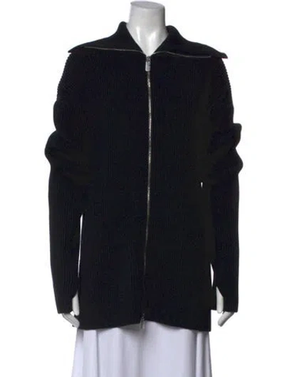 Pre-owned Burberry Wool Turtleneck Sweater In Black