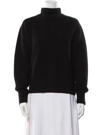 Pre-owned Burberry Wool Turtleneck Sweater W/ Tags In Black