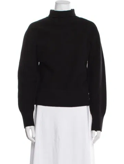 Pre-owned Burberry Wool Turtleneck Sweater W/ Tags In Black