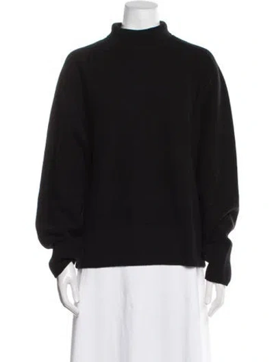 Pre-owned Burberry Wool Turtleneck Sweater W/ Tags In Black