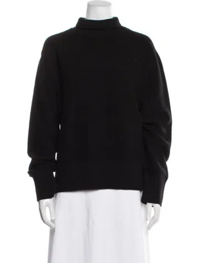 Pre-owned Burberry Wool Turtleneck Sweater W/ Tags In Black