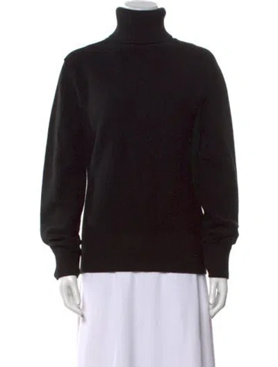 Pre-owned Burberry Wool Turtleneck Sweater W/ Tags In Black