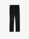 Burberry Wool Tuxedo Trousers In Black