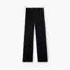 Burberry Pleated Wide-leg Wool Trousers In Black