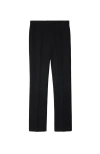 Burberry Wool Tuxedo Trousers In Black