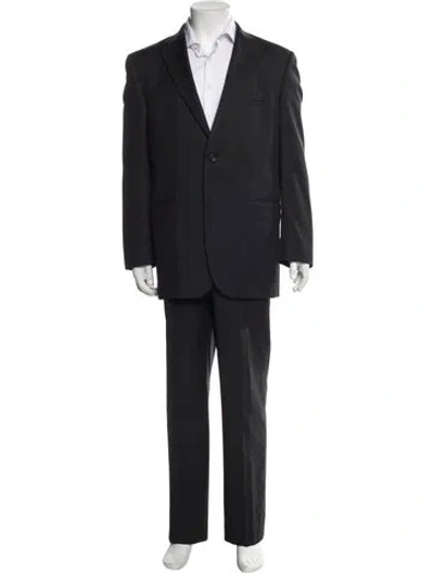 Pre-owned Burberry Wool Two-piece Suit In Black