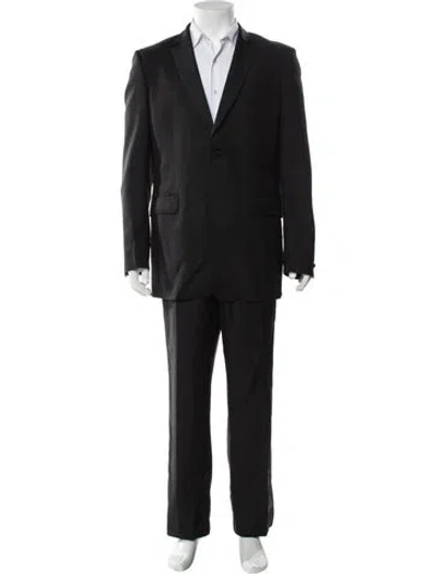 Pre-owned Burberry Wool Two-piece Suit In Black