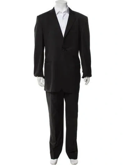 Pre-owned Burberry Wool Two-piece Suit In Black