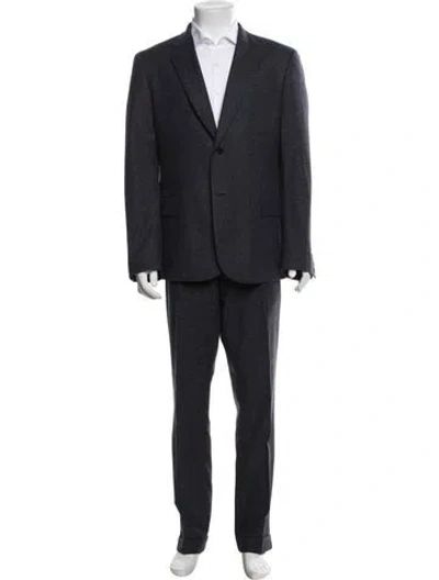 Pre-owned Burberry Wool Two-piece Suit In Black